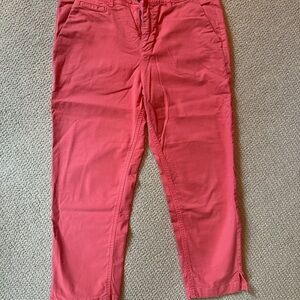 Women’s Fat Face Coral Pink Slim Crop Jeans